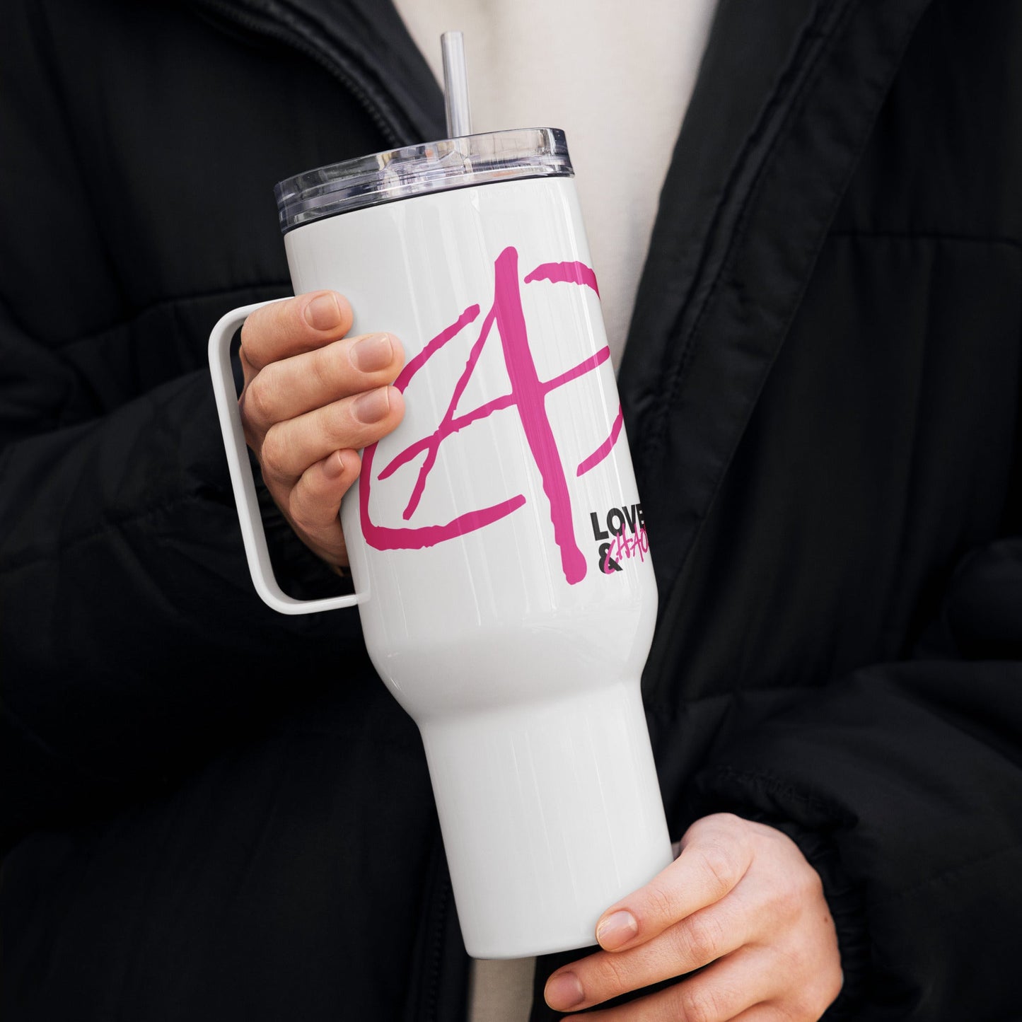 L&C Anarchy Travel Mug With a Handle - Love & Chaos