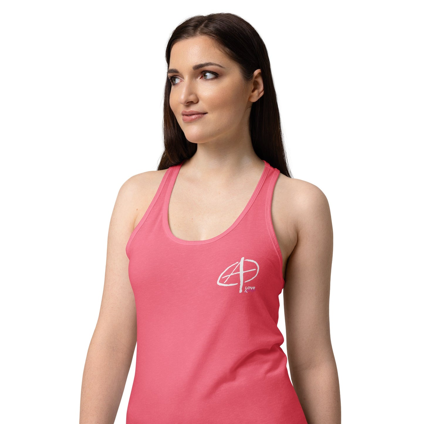 L&C Anarchy Women’s Fitted Racerback Tank Top - Love & Chaos