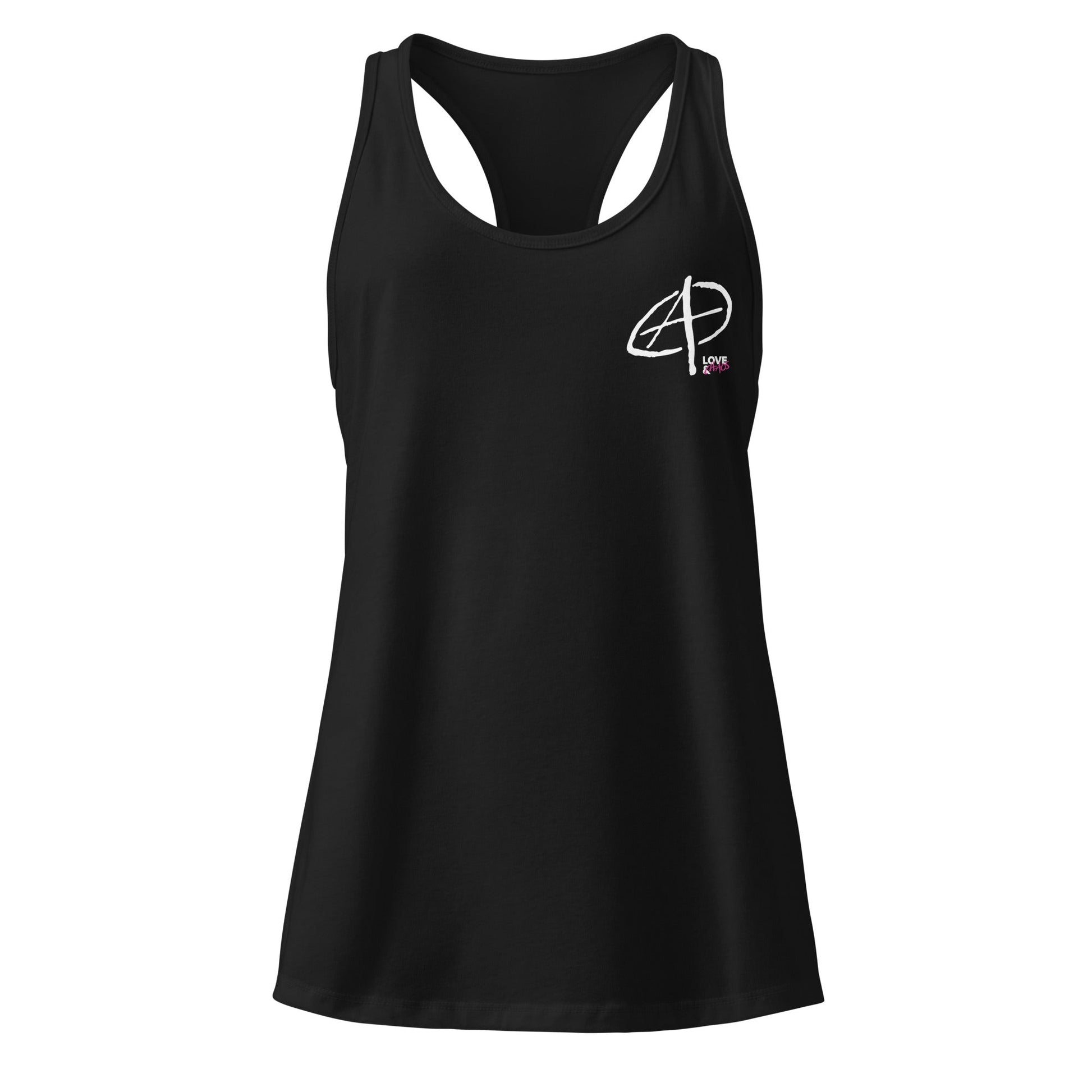 L&C Anarchy Women’s Fitted Racerback Tank Top - Love & Chaos