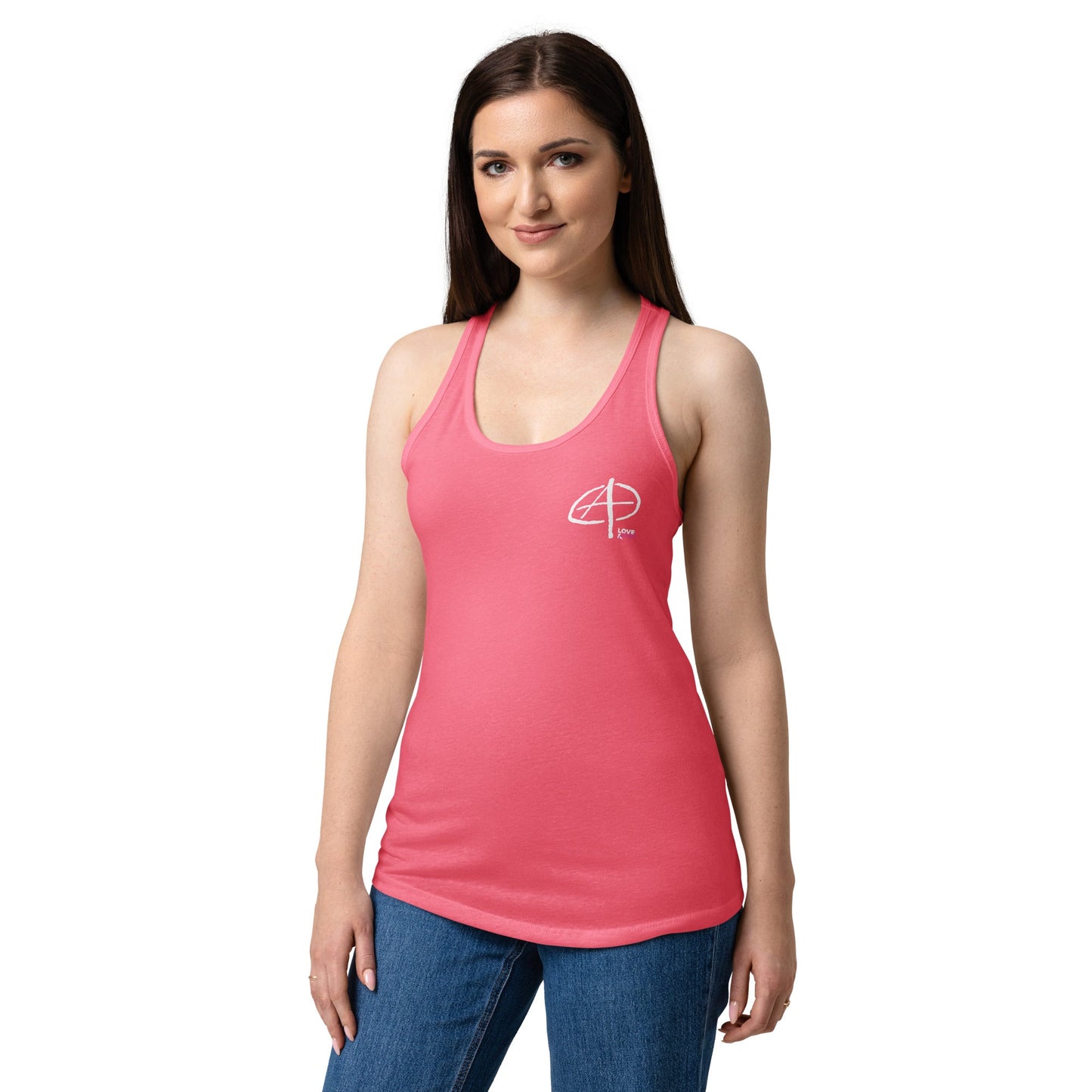 L&C Anarchy Women’s Fitted Racerback Tank Top - Love & Chaos
