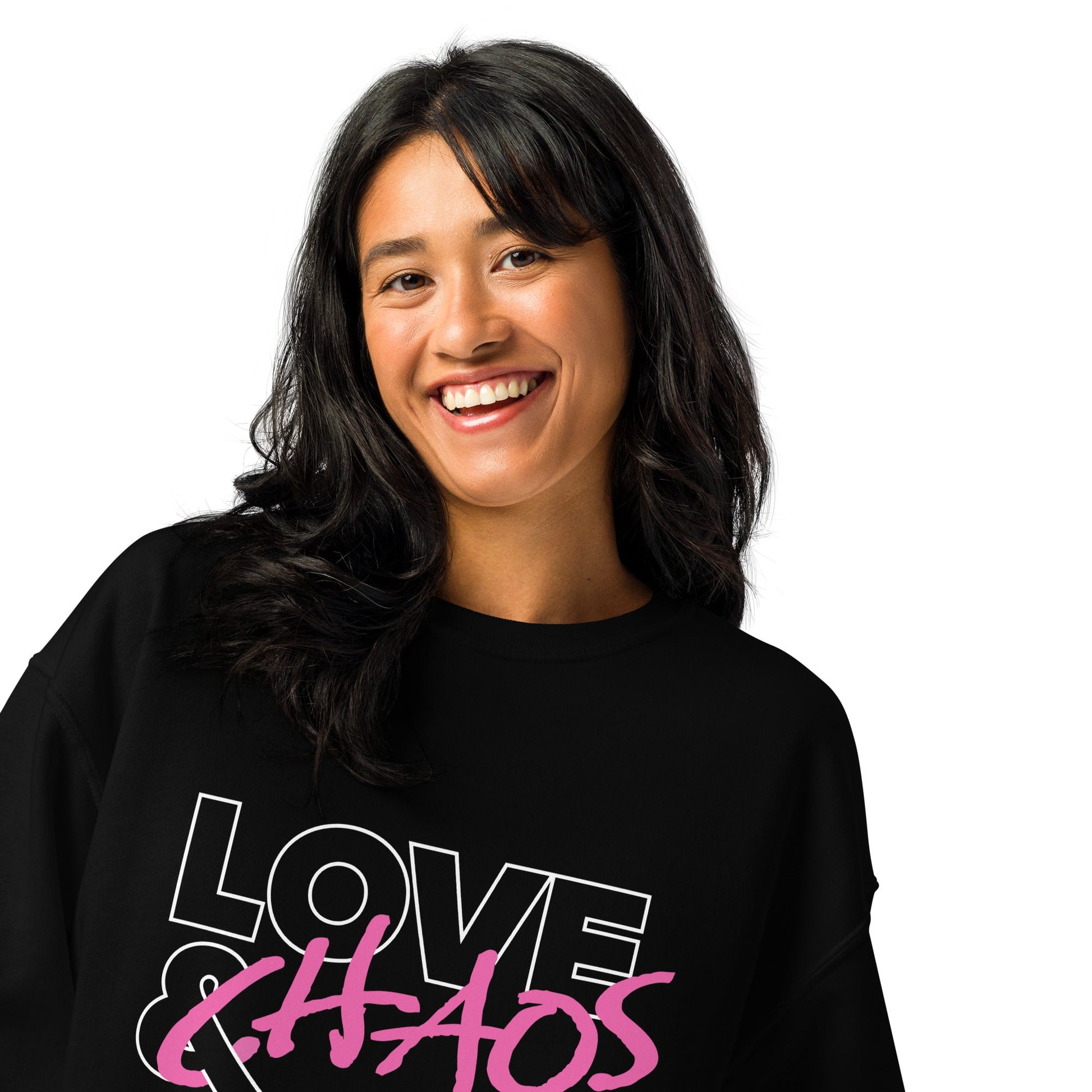 Love & Chaos Outline Crew Neck Sweatshirt - Love & Chaos