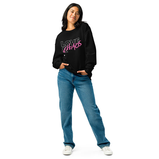 Love & Chaos Outline Crew Neck Sweatshirt - Love & Chaos