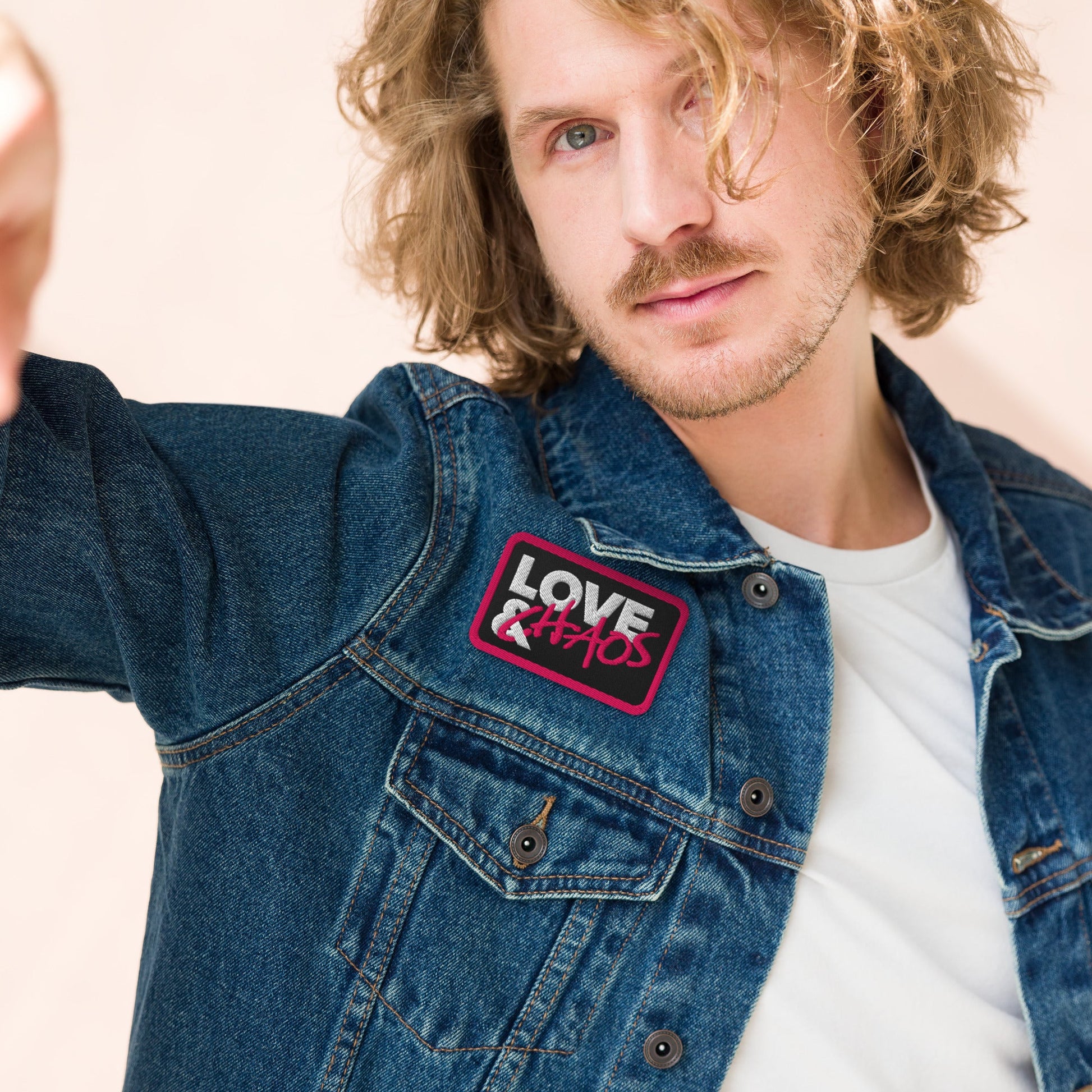 Love & Chaos Rectangle Embroidered Patch - Love & Chaos