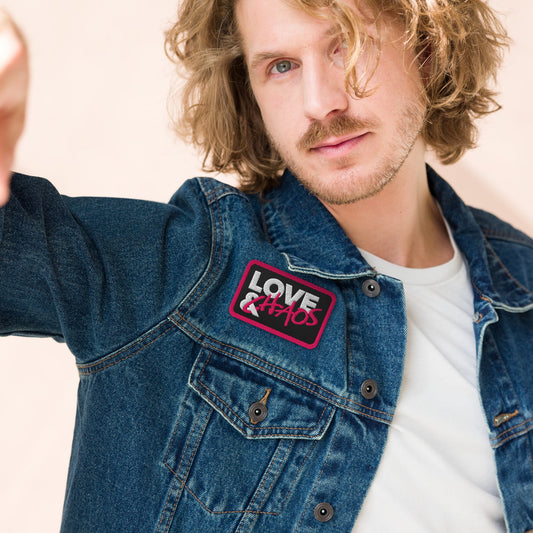Love & Chaos Rectangle Embroidered Patch - Love & Chaos