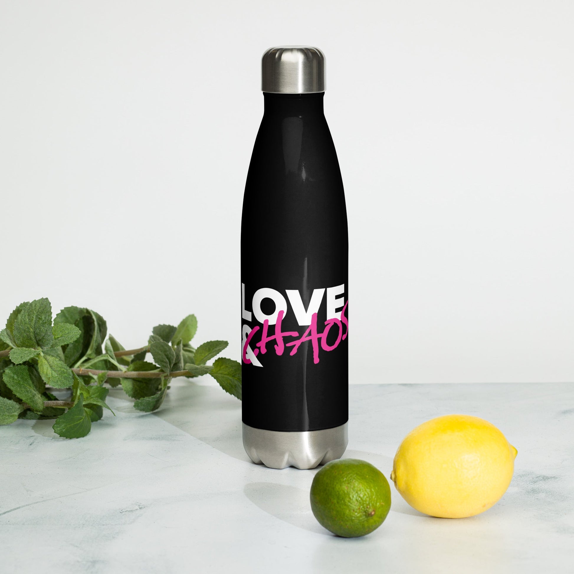Love & Chaos Stainless Steel Water Bottle - Love & Chaos